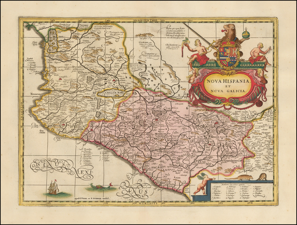 78-Mexico Map By Peter Schenk  &  Gerard Valk