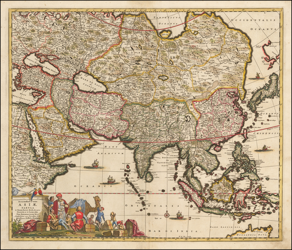 49-Asia and Asia Map By Frederick De Wit