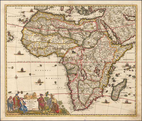 48-Africa and Africa Map By Frederick De Wit