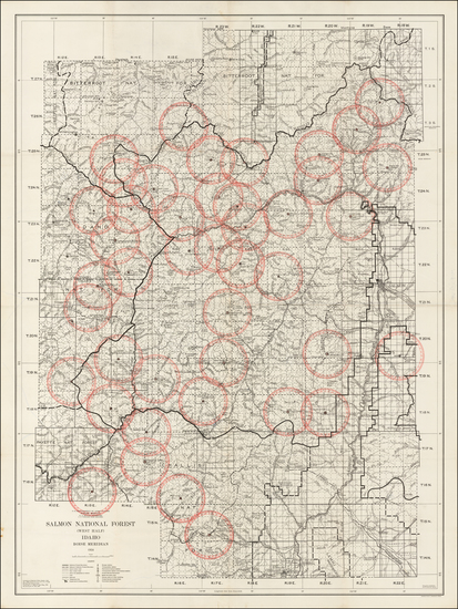 46-Rocky Mountains and Idaho Map By U.S. Department of Agriculture