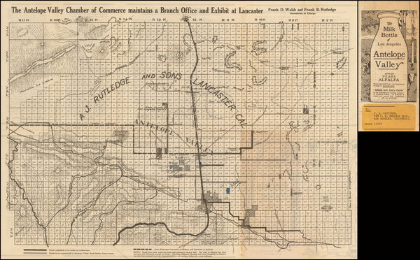 10-California Map By A. J. Rutledge & Sons