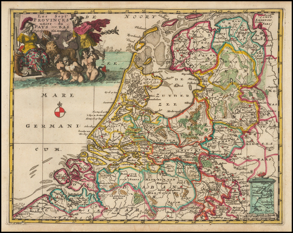 19-Netherlands Map By Anthoine de Winter