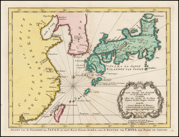 90-China, Japan and Korea Map By J.V. Schley