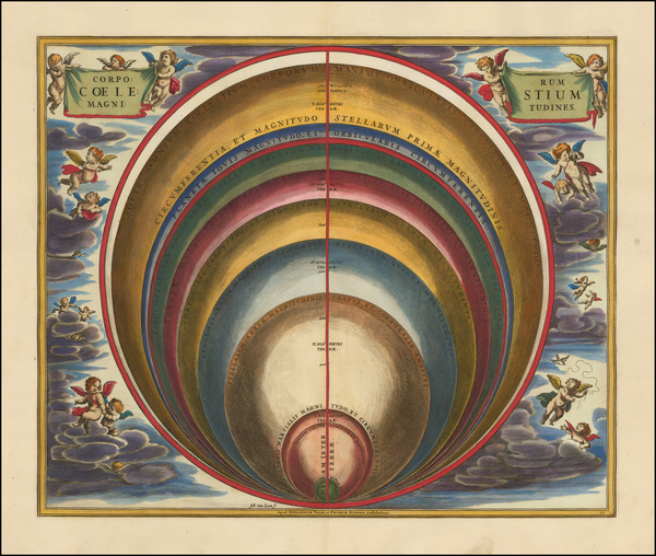 58-Celestial Maps Map By Andreas Cellarius