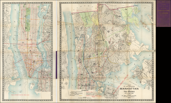 7-New York City Map By E. Belcher Hyde