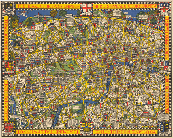 20-British Isles Map By MacDonald Gill