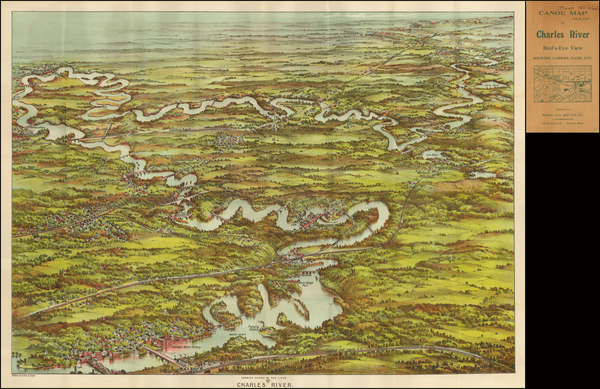 91-Massachusetts and Boston Map By George H. Walker & Co.