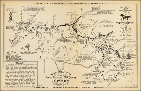 7-New England and Massachusetts Map By I.A. Chisolm / James O. Fagan