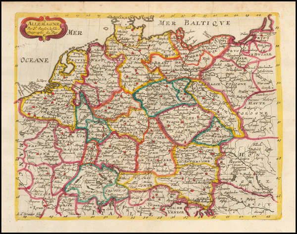 13-Scandinavia and Germany Map By Nicolas Sanson