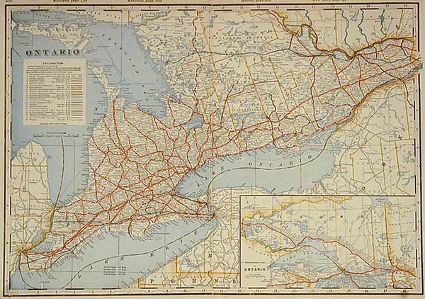 16-Canada Map By George F. Cram