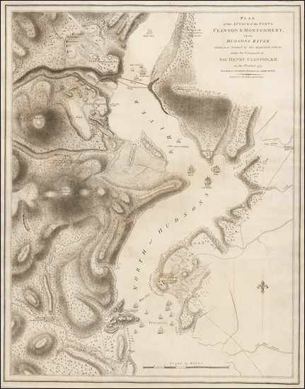 70-New York State and American Revolution Map By Charles Stedman / William Faden