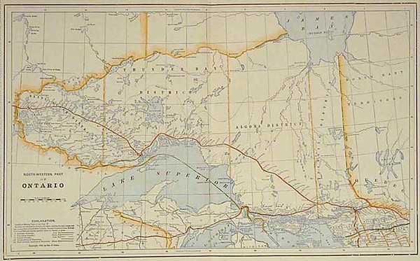 77-Canada Map By George F. Cram