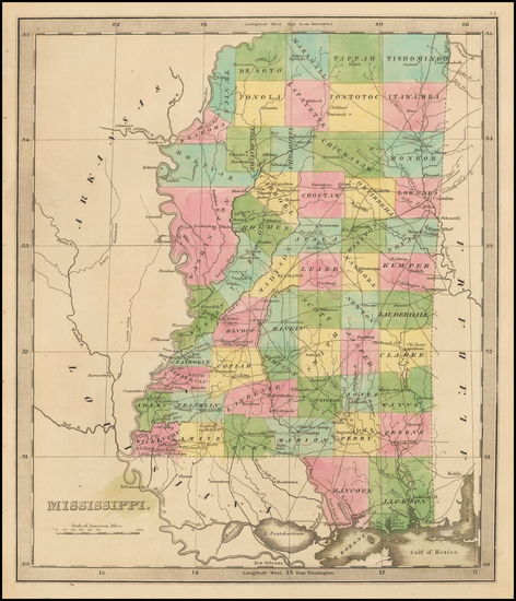 80-South and Mississippi Map By Jeremiah Greenleaf