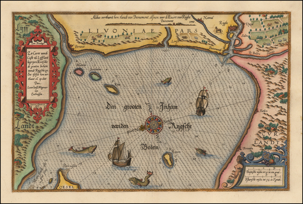 13-Baltic Countries and Scandinavia Map By Lucas Janszoon Waghenaer