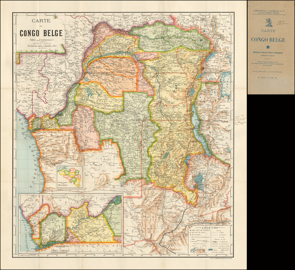 13-West Africa Map By J. Lebegue & Cie.