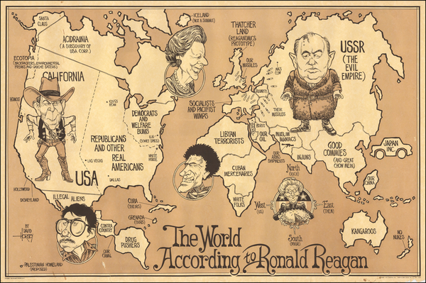 22-World, World and United States Map By David Horsey