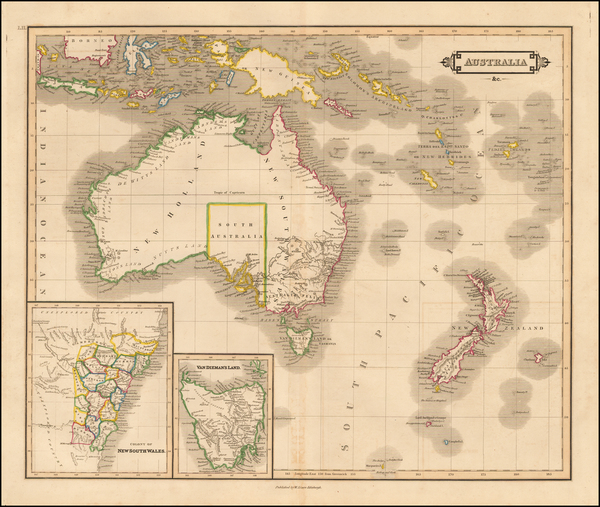 33-Australia and New Zealand Map By Daniel Lizars