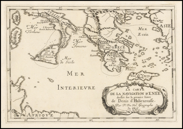 31-Mediterranean and Greece Map By Pierre Du Val