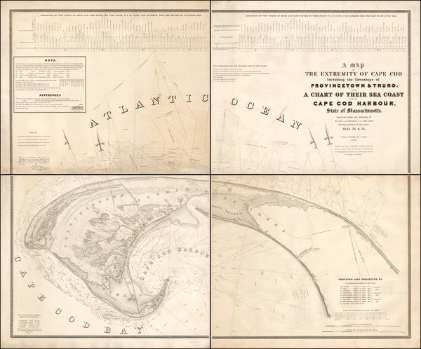 48-New England and Massachusetts Map By United States Bureau of Topographical Engineers