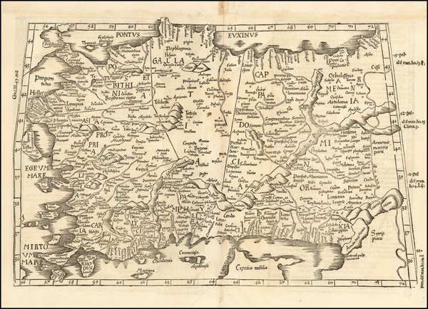 94-Turkey & Asia Minor Map By Lorenz Fries