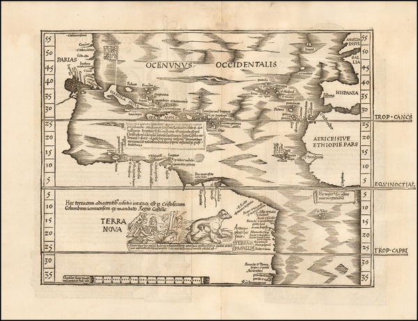 77-Atlantic Ocean, North America, South America and America Map By Lorenz Fries