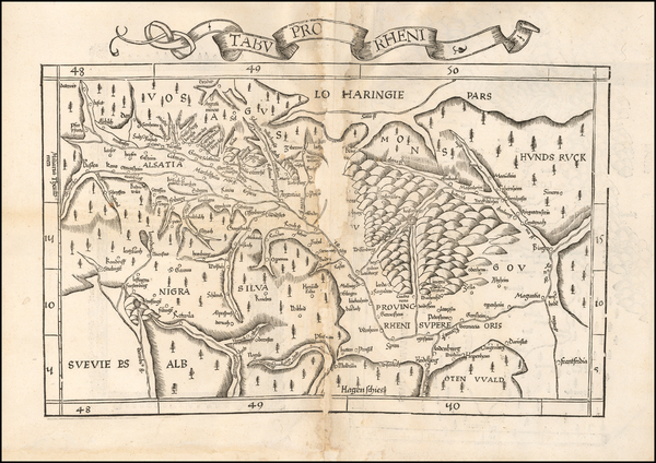 34-France and Germany Map By Lorenz Fries