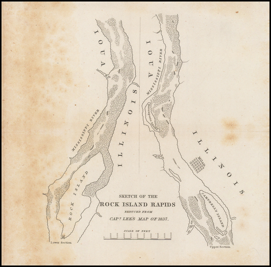 83-Midwest Map By United States Bureau of Topographical Engineers