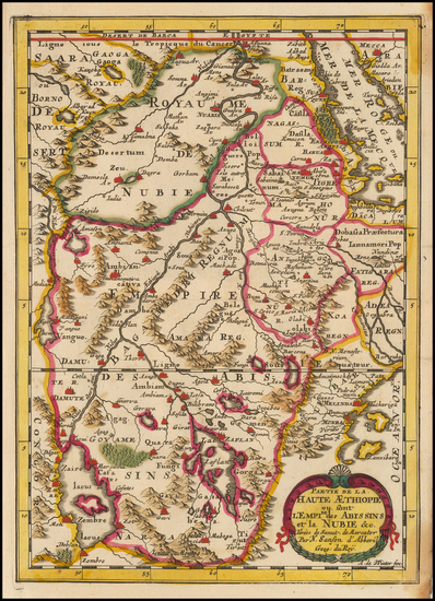 89-North Africa and East Africa Map By Nicolas Sanson