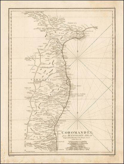 70-India Map By John E. Harrison