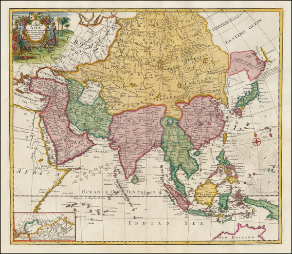 35-Asia and Asia Map By John Senex