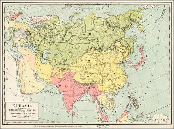 11-Asia, Asia and Russia in Asia Map By United States GPO