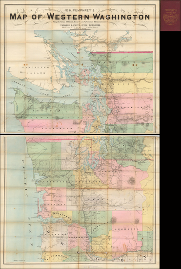 69-Washington Map By W. H.  Pumphrey