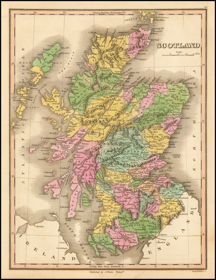 96-Scotland Map By Anthony Finley