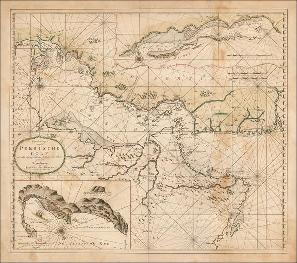 52-Middle East Map By Johannes II Van Keulen