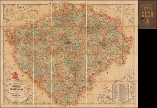 18-Czech Republic & Slovakia Map By Josef Erben