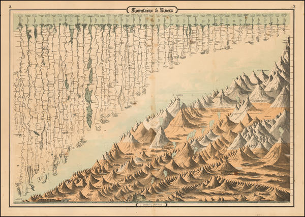 57-Curiosities Map By Alvin Jewett Johnson  &  Ross C. Browning