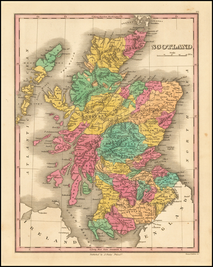 42-Scotland Map By Anthony Finley