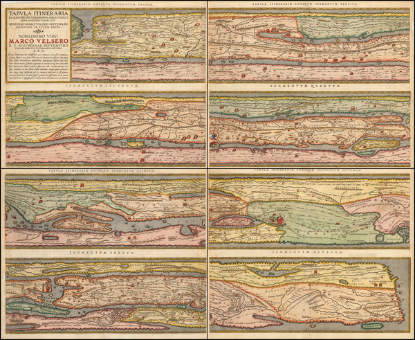 37-World, World, Europe and Europe Map By Abraham Ortelius / Konrad Peutinger