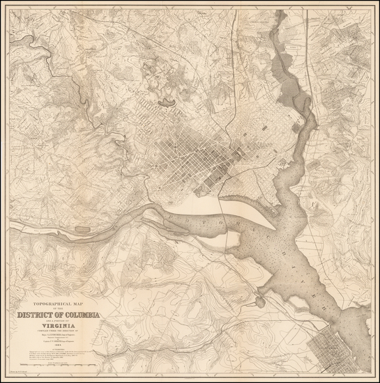 35-Washington, D.C., Southeast and Midwest Map By United States GPO