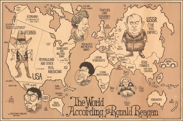 98-World, World and United States Map By David Horsey