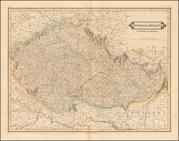 71-Austria and Czech Republic & Slovakia Map By Daniel Lizars