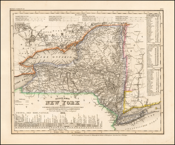 25-New York State Map By Joseph Meyer