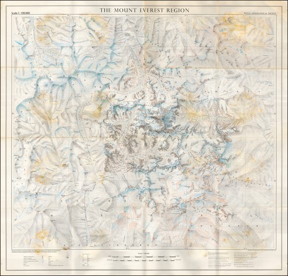 75-India and Central Asia & Caucasus Map By Royal Geographical Society