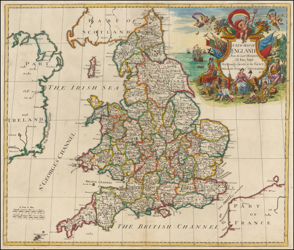 4-England Map By John Senex