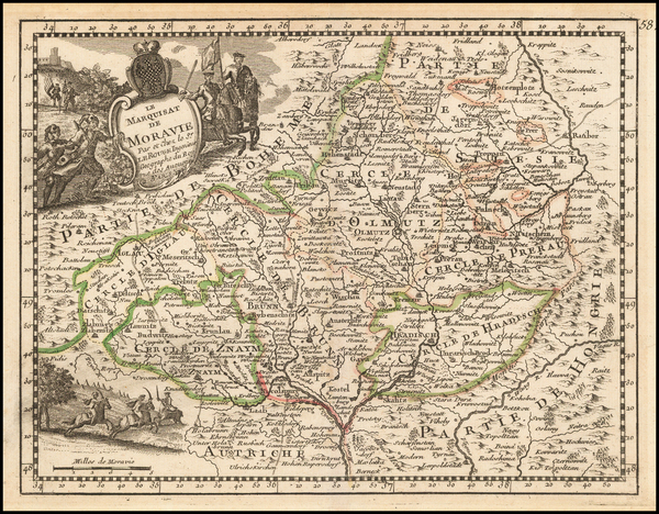 51-Czech Republic & Slovakia Map By George Louis Le Rouge