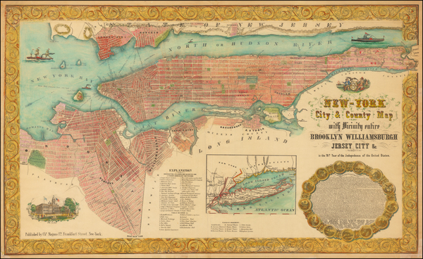 30-New York City Map By Charles Magnus