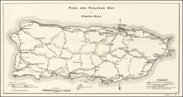 49-Caribbean and Puerto Rico Map By United States Department of the Interior