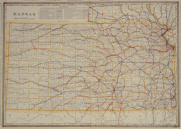 84-Midwest and Plains Map By George F. Cram