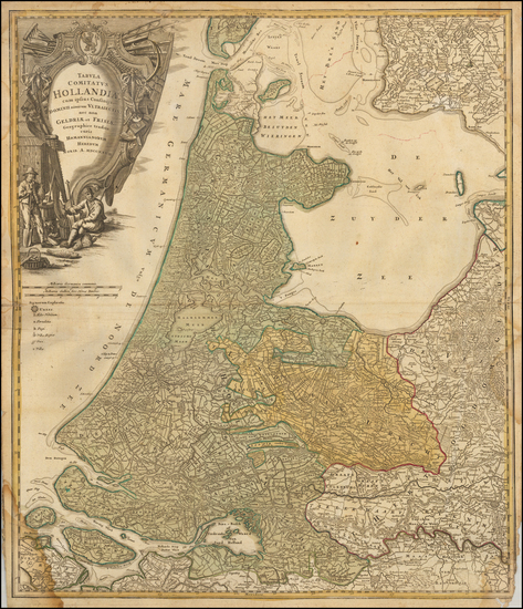 20-Netherlands Map By Homann Heirs