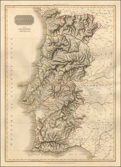42-Portugal Map By John Pinkerton